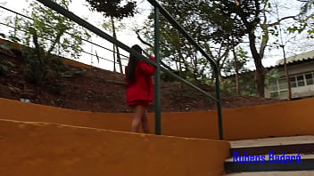 Preview 3 of Hermes Girls - Novinha peituda fica nua e toca siririca em plena luz do dia - V&iacute_deo completo no RED do canal Brazilian Voyeur - Bruna Paz