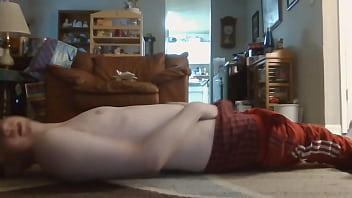 Preview 1 of Big Boobs Fake Taxi - Shirtless White Boy touching his parts