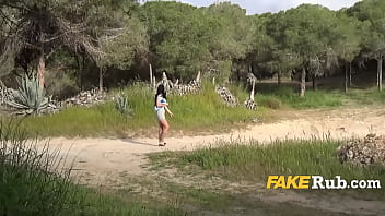 Preview 1 of Aleta Ocean Fuck Videos - British Tourist Blows Cop Outdoor To Get Out Of Trouble