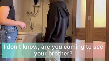 Preview 1 of Oill Masaj Xxx - Mi Hermanastro no est&aacute_ en casa y yo termino jugando con su esposa  a la m&eacute_dico y a la paciente para curar todos sus males haciendo el amor sobre la lavadora