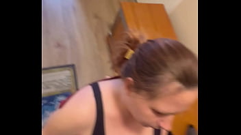 Preview 2 of Rad Xxx Hindi - Slut gets spit on while he&rsquo_s jerking down her face