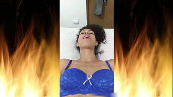 Preview 2 of Lenggirl Video - Beautiful brunette in blue lingerie (Trailer 07)