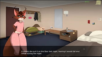 Preview 1 of Japan Xxnx - Viv the game [Hentai Furry game PornPlay] Ep.1 hot girl without bra and creepy subway people
