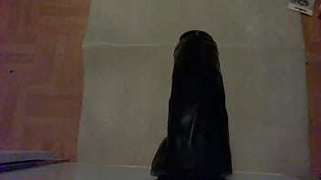 Preview 1 of Papa Doter Xn Xxx - Voll Geil,  ich Fick mich selber  mit Geilen Schwarzen 8, 5 cm Dicken Dildo