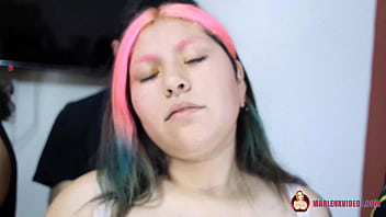 Preview 2 of Odio Chut Lund Story Sex - Le gusta ba&ntilde_arse en leche,  Marlen doll y Puppy