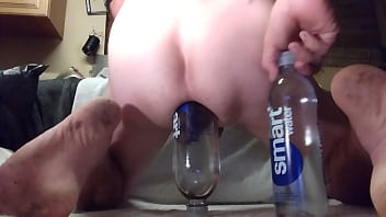Preview 2 of Meiko Asakra - Water bottle anal fun