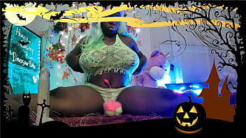Preview 4 of Mamm Video - HONEY COSPLAY ROOM-- DINO BABE -HolloweenSpecials- DildoTeaser