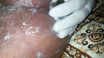 Preview 2 of Sunny Leone Kutte Ke Sath - 13 inches big monster cucumber blow my hole