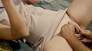 Preview 1 of Bangbros Deepthroat - 946 - Amateur Slut,  Thong,  Dress,  Pink Satin Outfit,  Doggy Style,  Blowjob,  POV,  Ass Licking