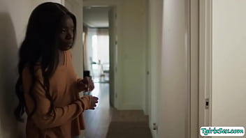 Preview 1 of Doter Vs Dad Xxx - Sexy tranny fantastic interracial threesome toying and anal ass