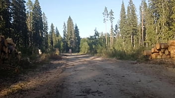 Preview 1 of Sir Xxx Vidio - Sex model mars6mars walking nude at forest road