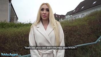 Preview 1 of Xxx Pornotrave - Public Agent Tattooed Blonde MILF POV Doggystyle and Cowgirl in Basement