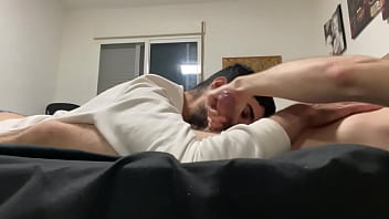 Preview 4 of Mom Lesebian - making my hetero friend cum