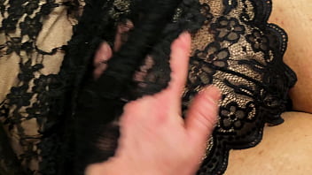 Preview 1 of Stranger Sex - Handing some fun in my new nylon and lingerie