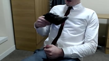 Preview 3 of Pakasa Ibu - Twink Boss Suiting Up and Shining His Dress Shoes