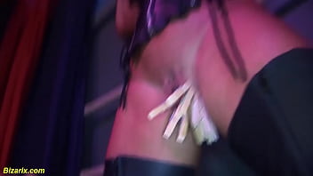 Preview 2 of Asian Teen Shave - bizarre sex with busty masked muscle milf
