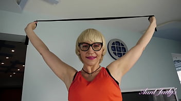 Preview 1 of Gemma Jaxx - AuntJudys - 43yo Busty Housewife Linda pumps her mature pussy &amp_ masturbates