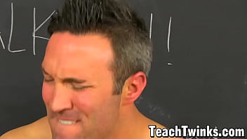 Preview 4 of Natasha Xxx Sunny Kareena Xxx - Muscular teacher Brock Landon fucks student Scott Alexander