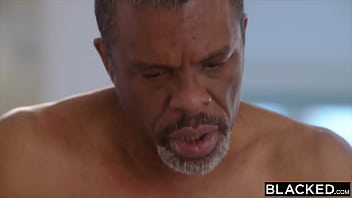 Preview 3 of College Male Gay - BLACKED Blonde temptress Amber seduces older man