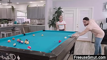 Preview 2 of 3 Girls One Boy Forced - Hot roommate used during pool game as if she was a sex doll