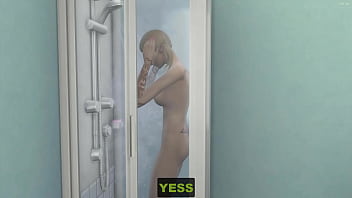 Preview 1 of Db69 Com - Old man catches his naked step-daughter in her bed and being so turned on he decided to have sex with her for the first time