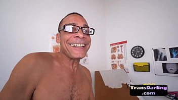Preview 4 of Www Yourporn Com X - Big booty trans beauty twerks and sucks lucky guys cock
