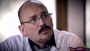 Preview 1 of Fingering Brazzers - IR babe gets fucked by BBC BF in front of pervert doctor