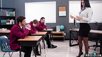 Preview 1 of Sxe Vidose - Taboo3.com - Cock addict busty MILF teacher Jasmine Jae testing her students skills