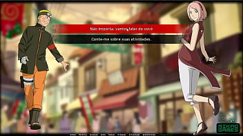 Preview 3 of Throated Hot Mom - Naruto Family vacation ep 7 Fudendo Sakura e Sarada na casa de Sasuke