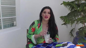 Preview 2 of Magic Girls - Lovely BBW Angelina Castro Wraps Her Soft Lips Around A Hard Cock!