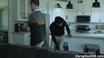 Preview 1 of Cum Hard For Mommy - Virgin guy threesomed by sneaky stepbrothers