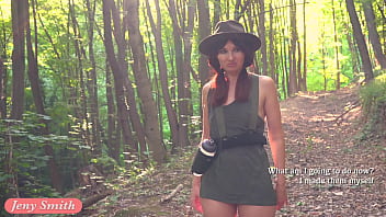 Preview 3 of Www Enjoy Mobi - Naked scout in the forest. Jeny Smith and her erotic advantures