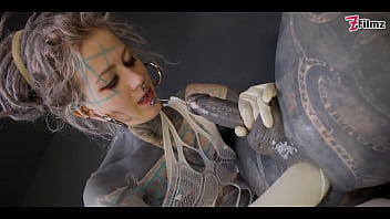 Preview 1 of Hd Saxxx Nxxn - TRANNY ANAL stretching by TATTOOED dominatrix - ASS fisting FEMDOM couple (goth,  punk,  alt porn) ZF163