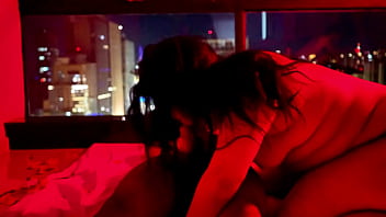 Preview 2 of Japanes Sexs Movie Porn Video - Transando com a gordinha na luz vermelha  Gordinha gostosa sentando gostoso para negao do pau grande - Making off