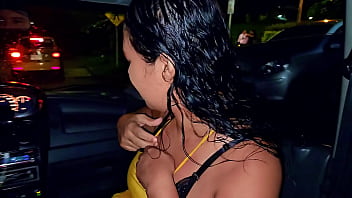 Preview 2 of Nikros Sex Vodeos - DIDI taxi blowjob to the driver,  cuckold records his hotwife sucking the stranger&#039_s cock. Ubersex on the streets of Medellin,  Colombia - DeisyYeraldine