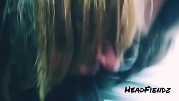 Preview 3 of Xxxcv Online Video - Old blonde whore giving me head in the car