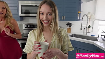 Preview 1 of Alexis Taxes - XFamilyPies.com - MILF stepmom Brandi Love left stepson with her best friends stepdaughter Lily Larimar