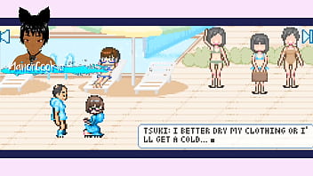 Preview 2 of Zarina Anjoulie Sex - Water games - Winning the game and fucking the women in the competition