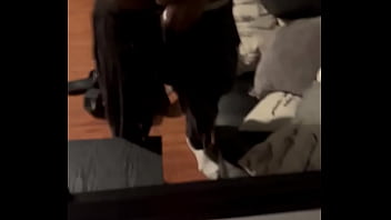 Preview 2 of Tall Girl And Short Man Fucking - BBC edging showing what he got for ya
