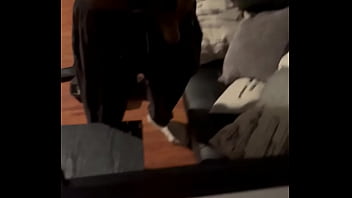 Preview 4 of Tall Girl And Short Man Fucking - BBC edging showing what he got for ya