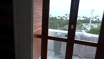 Preview 3 of Bbw Bobery - On the beach,  my boss records me peeing and while I rest he spies on my hairy pussy