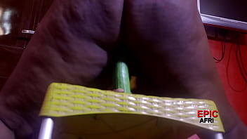 Preview 4 of Indinporm - I caught my big ass madam fucking a cucumber - she never knew I was watching