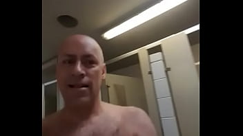 Preview 1 of Slow Handjob And Cum - Public Toilet Nudity