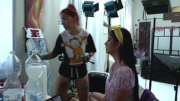Preview 1 of Mistress And Driver - behinde the scene, all real backstage, only anal, 0%pussy, pissing, squirting, real female orgasm perv anal casting