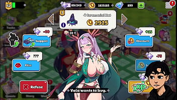 Preview 2 of Hotel Lesbea - nutaku waifu shop Scenes from massage and sex toy domination events Part 1