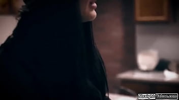 Preview 1 of Sek Xxx Asia Cantik - Petite girl lets stepdad fuck lesbian gf