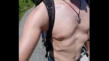 Preview 2 of Plyvpbllr - The naked Tom Ondra Motho is wanking in the woods in nature