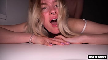 Preview 3 of Punjabi Girl Sexy Photos - Big Booty Blonde MANHANDLED In The College Dorm - MIRADAVID - BLEACHED RAW - EP 33