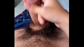 Preview 3 of Beautiful Fucking Duog - Chico en pijama se masturba su rica verga