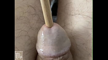 Preview 2 of English Vedo Book Xxx - Wooden rod in my urethra